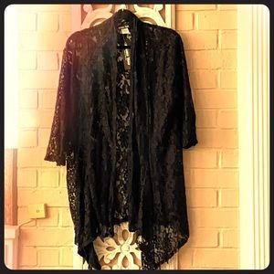 All lace open from jacket